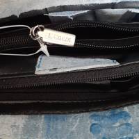 True Vintage 90er  L.CREDI Wildleder geprägtes Leder Handtasche Leather Bag nicht getragen Bild 9