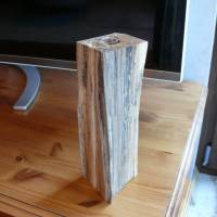 Eine sehr schöne rustikale Vase aus gestocktem Holz, Holzvase Bild 6