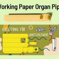 Postkarte mit funktionierender Pfeife als Bausatz - Orgelpfeife, Papierorgel DIY - Anleitung für Whistleblowers Bild 1