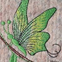 Frühlingsdeko - Schmetterling im Weidenkranz - 2 Größen, bitte Format auswählen Bild 2