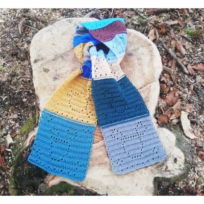 Häkelanleitung Schal mit Kaktus Cactulianne, Lochmuster häkeln