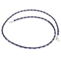 Anthrazit blaue Hämatit Lapis-Lazuli Kette 925er Sterling Silber Bild 6
