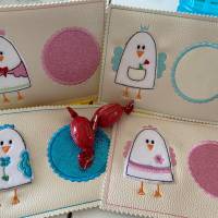 Digitale Stickserie JW Chick Parade Mug Rugs ITH 13x18 cm (5x7") Stickrahmen Bild 9