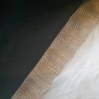 Turnbeutel (Farbe beige), EINZELSTÜCK Sporttasche aus Polstercanvas, Aufdruck Ballerina Bild 5