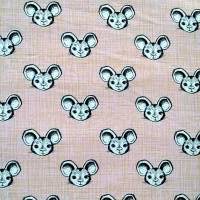 Baumwolljersey mit Mäusen, lillestoff, susalabim, rosa, 0,50 x 1,60m, organic&fair Bild 1