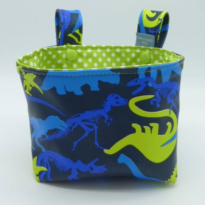 Lenkertasche Dino, Hängeutensilo, Kunstleder, Unikat hessmade