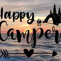 Aufkleber Happy Camper Igluzelt Bild 1