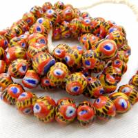 30 Stück moderne Kiffa-Perlen aus Mauretanien - handgemacht - ca.10,5mm Bild 1