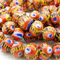 30 Stück moderne Kiffa-Perlen aus Mauretanien - handgemacht - ca.10,5mm Bild 2