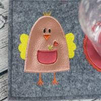 Digitale Stickserie JW Chick Parade Doodle 10x10 cm (4x4") Stickrahmen Bild 8