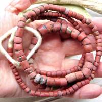 antike Green Heart Perlen aus dem Afrikahandel - langer Strang - Auswahl Bild 5
