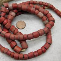 antike Green Heart Perlen aus dem Afrikahandel - langer Strang - Auswahl Bild 7