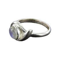 Mondstein Ring filigraner Silberring Gr. 49 poliert Bild 1