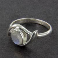 Mondstein Ring filigraner Silberring Gr. 49 poliert Bild 8