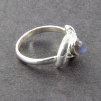 Labradorit Ring filigraner Silberring Gr. 50 poliert Bild 10