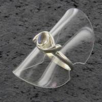 Labradorit Ring filigraner Silberring Gr. 50 poliert Bild 6