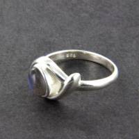 Labradorit Ring filigraner Silberring Gr. 50 poliert Bild 7