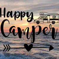 Aufkleber Happy Camper Wohnmobil Bild 1