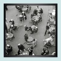 New York Central Park Sommer 1941 - The Mall Cafe KUNSTDRUCK schwarz Weiß  Fotografie Vintage Art Fineart Print, Kunst Bild 4