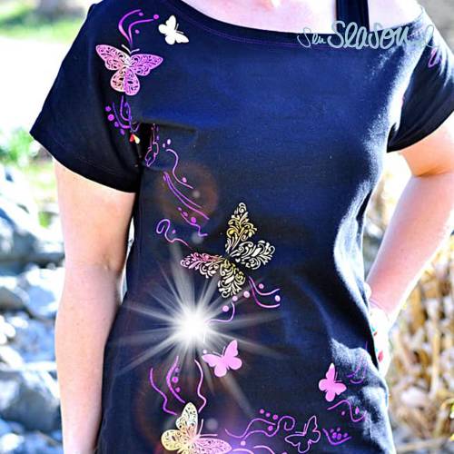 Schmetterling, Plotterdatei für Folien oder Papier, in 4 Varianten, als svg und dxf