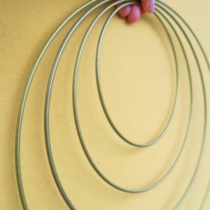 Metallring golden 30cm für DIY Traumfänger, Makrameeprojekte und Blumenkränze Bild 7