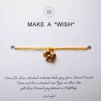 Make A *Wish* - Wunscharmband/Glücksarmband * Elefant Gold * Yoga  Boho Schmuck Bild 1