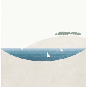 Set von 3 sommerlichen Kunstdrucken, Sonne und Meer Kunstdruck, Strand Kunstdrucke Bild 7
