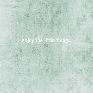 Enjoy the little things Kunstdruck, moderner Spruch, Typografie Poster,  Mintgrün Bild 4