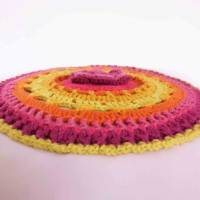Mandala Boho Deko Kissen * Relief Crochet/ Yoga/ Häkel Liebe *NEU * Bild 3