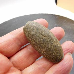 aussergewöhnliche antike Stein-Perle aus der Sahara - 4,85cm - XL Steinperle - ungewöhnliche Form - Sahara Stein - 33,55 Bild 5
