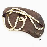 Vintage  – Perlenkette, Halskette mit Süßwasserperlen Bild 1