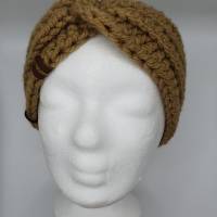 Damen Twist Stirnband gehäkelt, beige, Gr. L/XL Bild 3