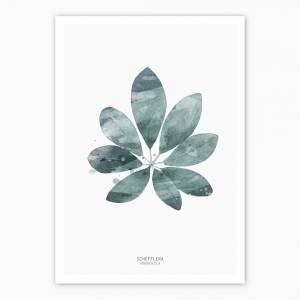 Set von 4 botanischen Kunstdrucken, moderne Blätter Kunstdrucke Bild 6