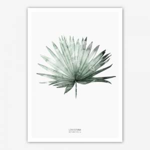 2er Set botanische Kunstdrucke, Farnblatt zusammen mit Palmenblatt. Schlafzimmer Wandkunst Kunstdrucke Bild 5