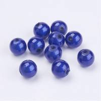 10 Miracleperlen, Perlen ,6 oder 8 mm,blau, Zauberperlen, Schmuckperlen Bild 1