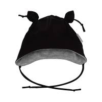 Baby Mädchen Jungen Mütze Ohrenmütze mit Ohrenschutz in schwarz Geschenk Ostern Herbst Winter Bild 1