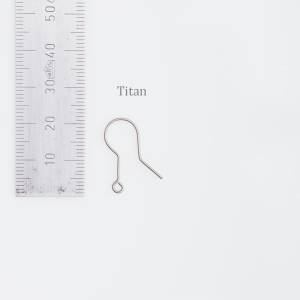 Titan - Ohrhänger; gold schillernde Farbe; Schnecke; Schnörkel; Spirale; sehr leicht Bild 7