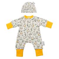 Baby Frühchen Jungen Mädchen Overall Jumpsuit Einteiler Schlafanzug "Süße Tierchen" ab Gr. 38-40 Geschenk Geburt Bild 2