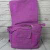 Kindergartentasche Rucksack Fee mit Reh 100% Baumwolle brombeer / lila mit abnehmbaren Rucksackträgern Bild 5