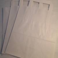 10 Tüten aus Papier in weiß mit Henkeln Bild 4