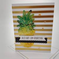 Geburtstagskarte Ananas  mit Umschlag Bild 1