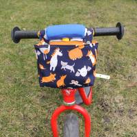 Lenkertasche für Laufrad / Kinderrad / Roller "Tiere blau" Bild 2
