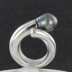 Tahiti Perlen Silber Ring Bild 1