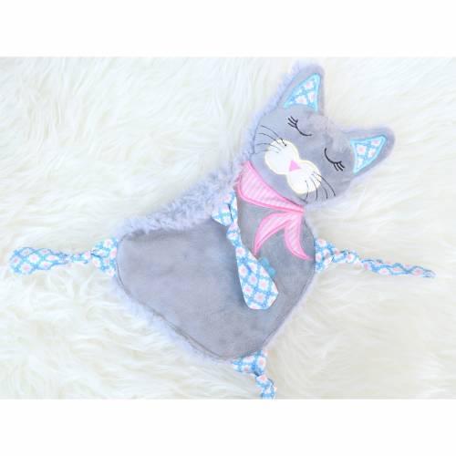 ITH Stickdatei Katze Kimba Schmusetuch 15x26cm