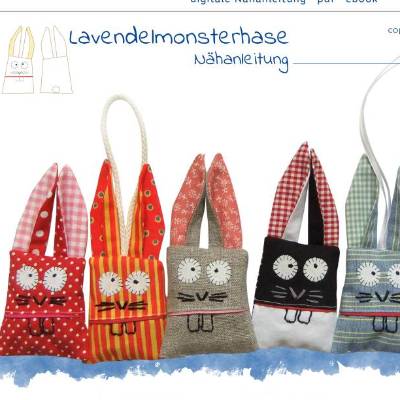 DIY, ebook, Nähanleitung, Lavendelmonsterhase, pdf