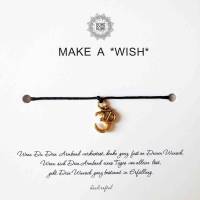 Make A *Wish* - Wunscharmband / Glücksarmband * Om Zeichen GOLD * Boho Yoga Schmuck Bild 1