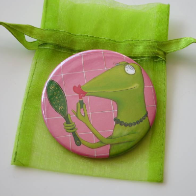 Fiona, die Beauty-Queen, Taschenspiegel, Beauty Geschenk, Wellness Geschenk, Make Up Geschenk, Schminkspiegel