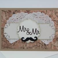Hochzeitskarte gleichgeschlechtlich moustache Bild 1