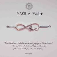 Make A *Wish* - Wunscharmband / Glücksarmband * Infinity Love * Boho Wedding Schmuck Bild 1