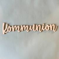 Schriftzug "Kommunion" aus Holz Bild 1